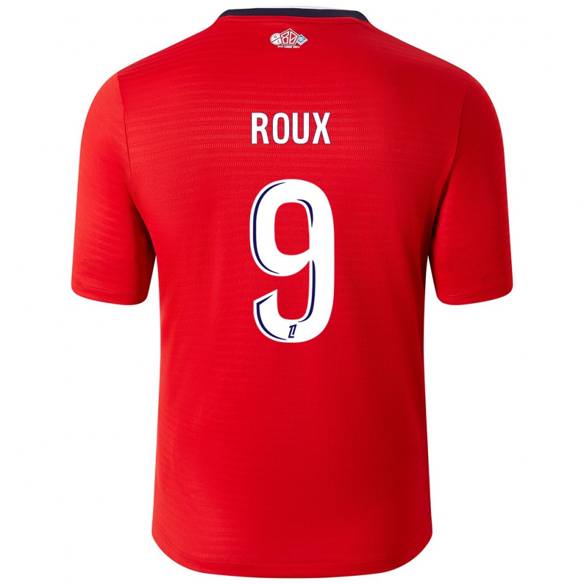 Niño Camiseta Danielle Roux #9 Rojo Blanco 1ª Equipación 2024/25 La Camisa Perú