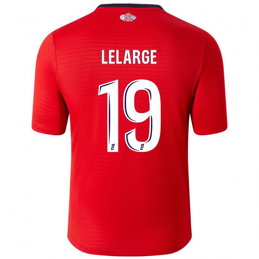 Niño Camiseta Claire Lelarge #19 Rojo Blanco 1ª Equipación 2024/25 La Camisa Perú