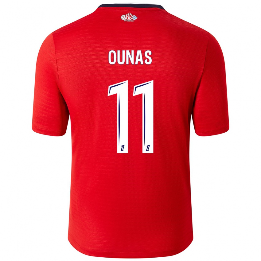 Niño Camiseta Adam Ounas #11 Rojo Blanco 1ª Equipación 2024/25 La Camisa Perú