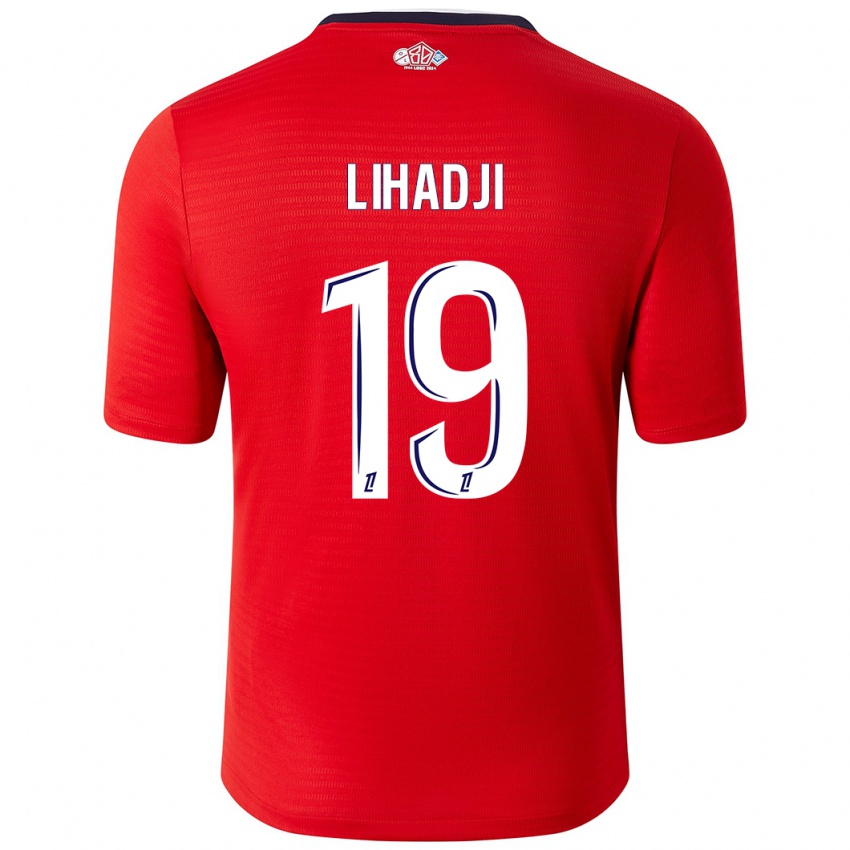 Niño Camiseta Isaac Lihadji #19 Rojo Blanco 1ª Equipación 2024/25 La Camisa Perú