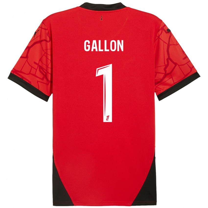 Niño Camiseta Gauthier Gallon #1 Rojo Negro 1ª Equipación 2024/25 La Camisa Perú