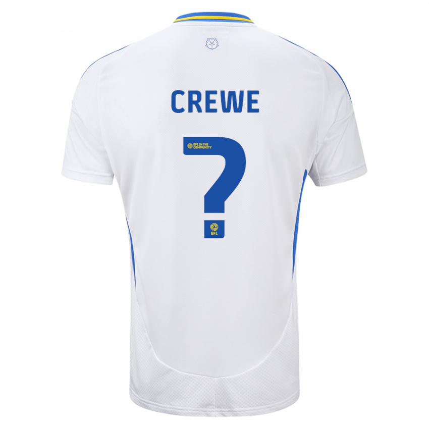 Niño Camiseta Charlie Crewe #0 Blanco Azul 1ª Equipación 2024/25 La Camisa Perú