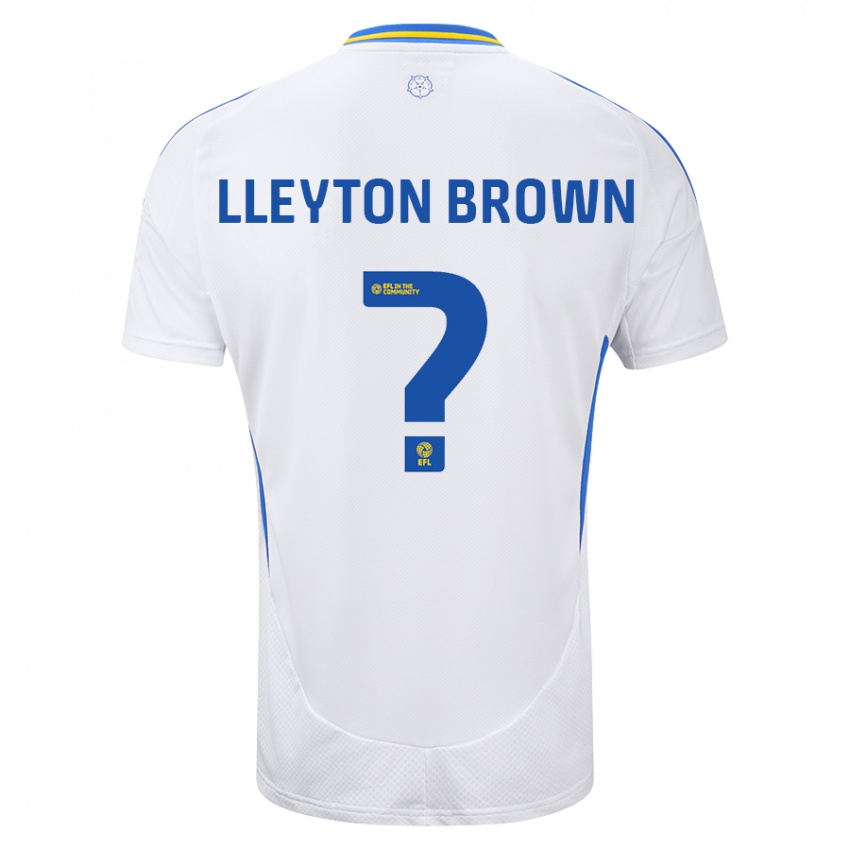 Niño Camiseta Lleyton Brown #0 Blanco Azul 1ª Equipación 2024/25 La Camisa Perú