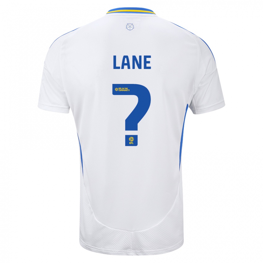 Niño Camiseta Freddie Lane #0 Blanco Azul 1ª Equipación 2024/25 La Camisa Perú