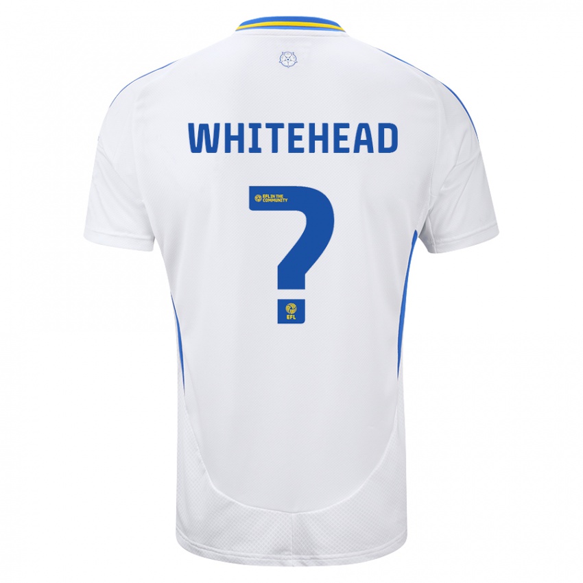 Niño Camiseta Louie Whitehead #0 Blanco Azul 1ª Equipación 2024/25 La Camisa Perú