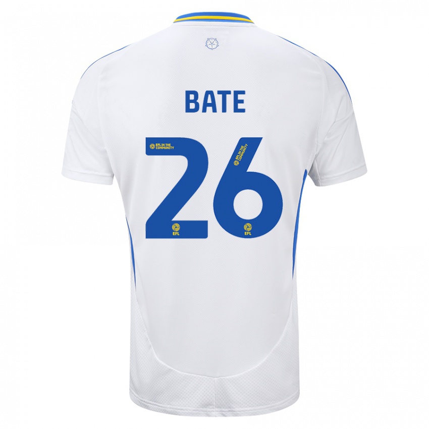 Niño Camiseta Lewis Bate #26 Blanco Azul 1ª Equipación 2024/25 La Camisa Perú