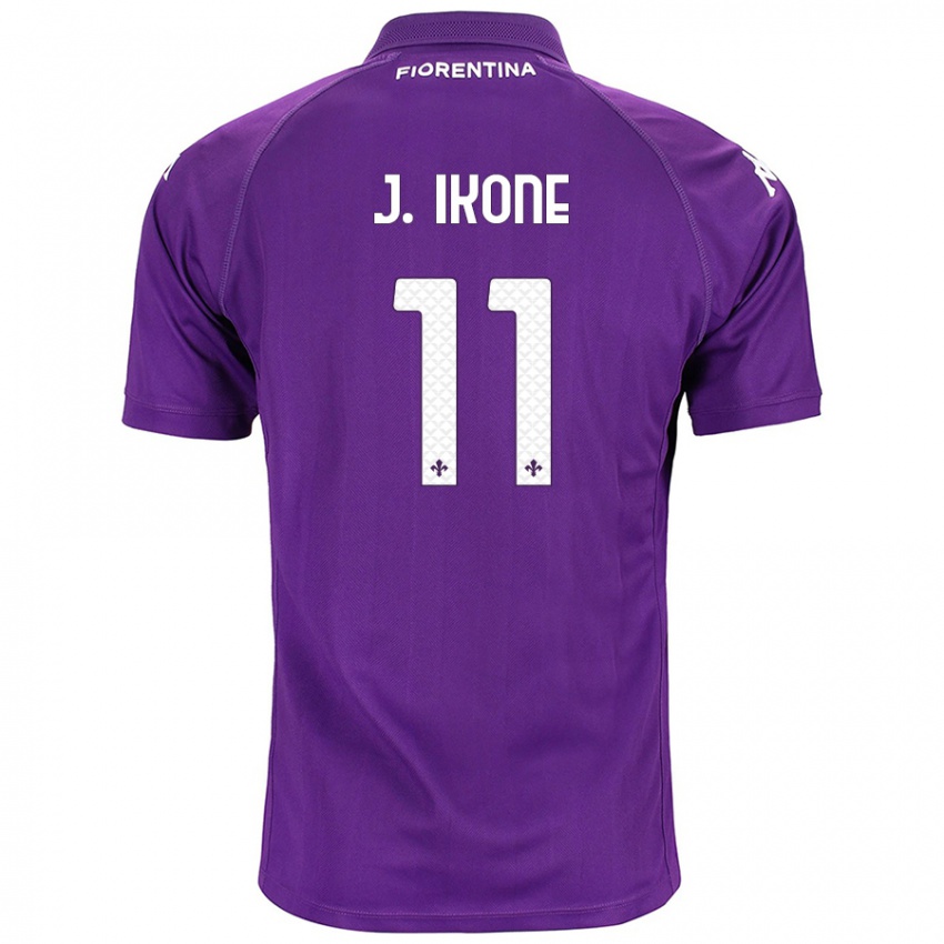 Niño Camiseta Jonathan Ikoné #11 Morado 1ª Equipación 2024/25 La Camisa Perú