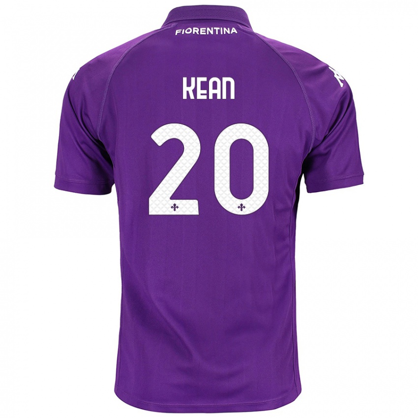 Niño Camiseta Moise Kean #20 Morado 1ª Equipación 2024/25 La Camisa Perú