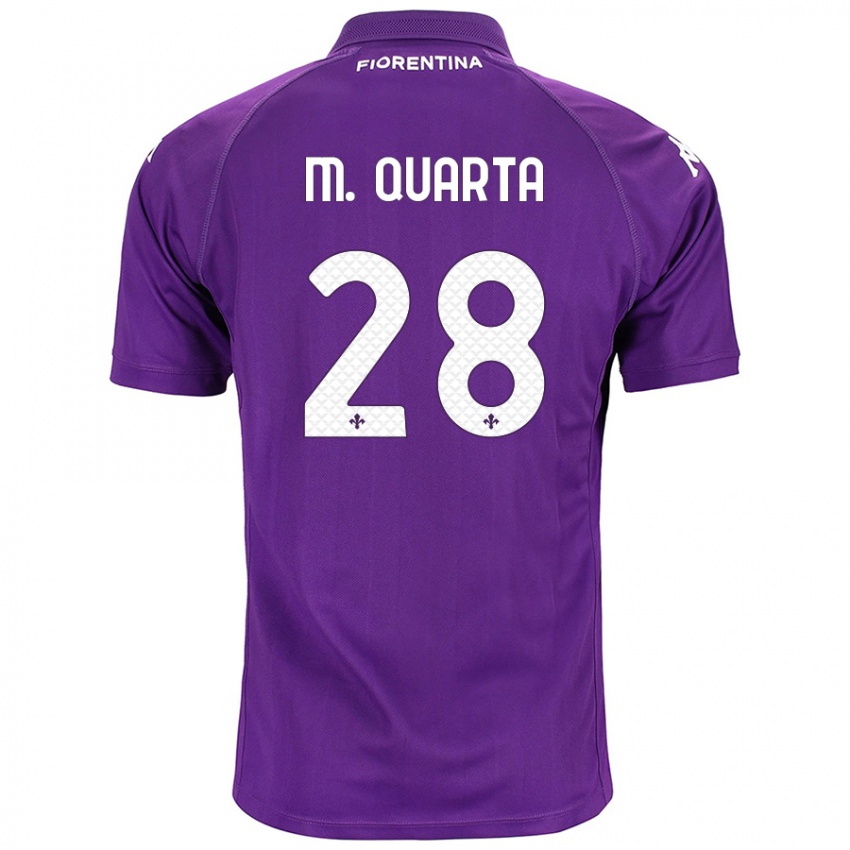 Niño Camiseta Lucas Martínez Quarta #28 Morado 1ª Equipación 2024/25 La Camisa Perú