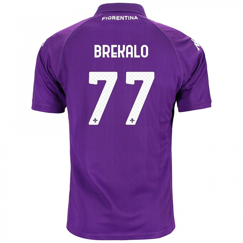 Niño Camiseta Josip Brekalo #77 Morado 1ª Equipación 2024/25 La Camisa Perú