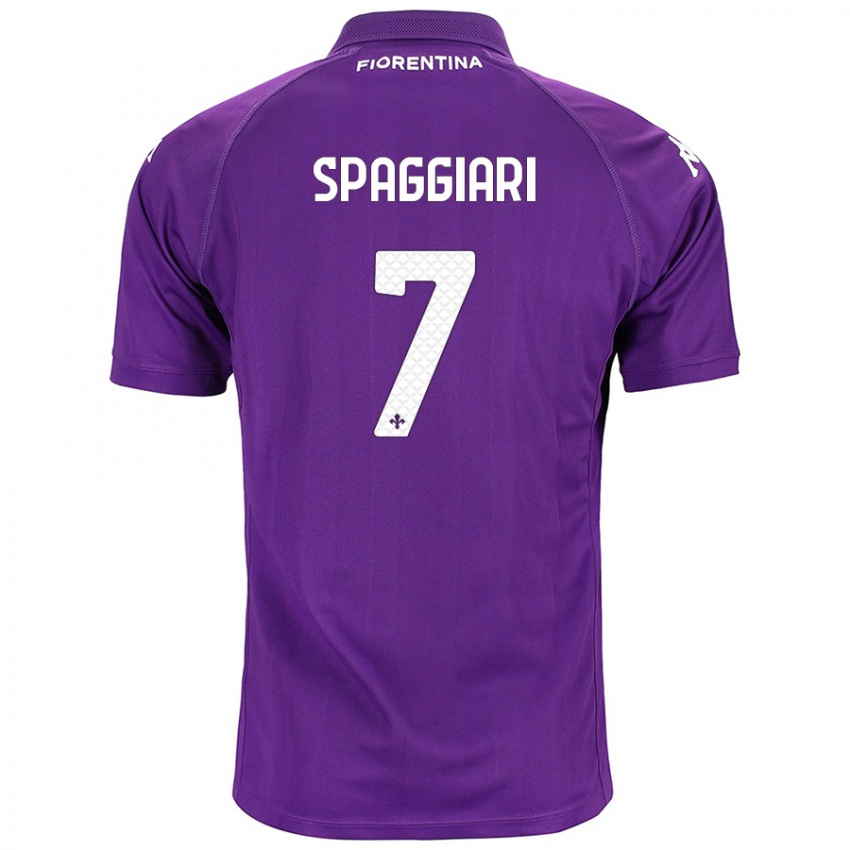 Niño Camiseta Riccardo Spaggiari #7 Morado 1ª Equipación 2024/25 La Camisa Perú