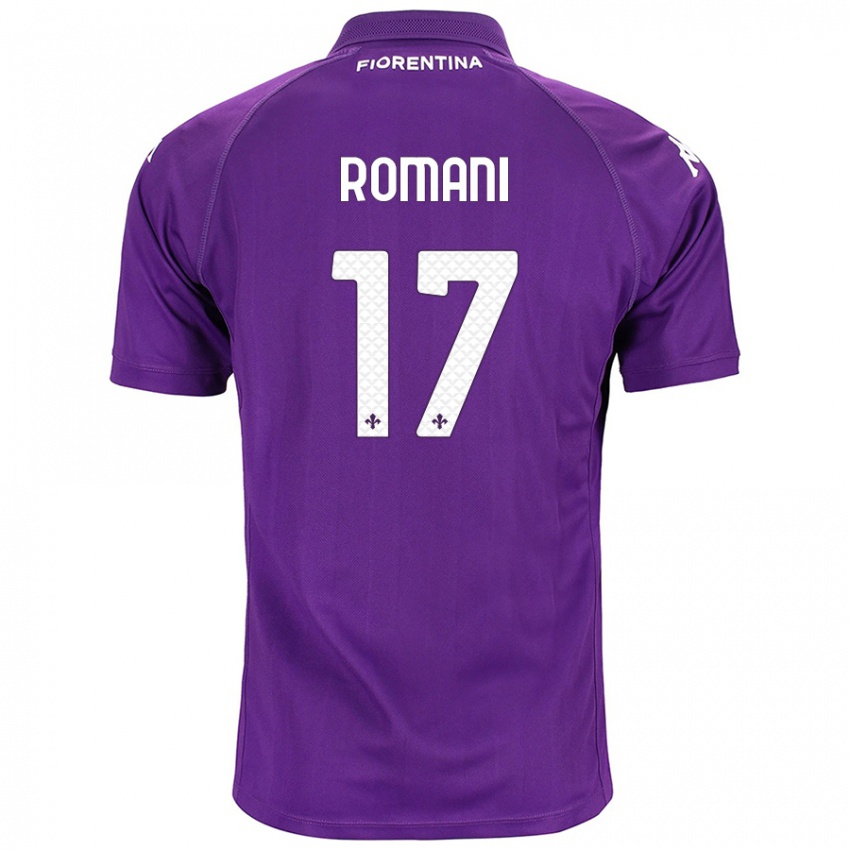 Niño Camiseta Lorenzo Romani #17 Morado 1ª Equipación 2024/25 La Camisa Perú