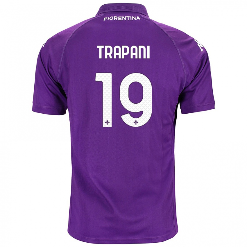 Niño Camiseta Niccolò Trapani #19 Morado 1ª Equipación 2024/25 La Camisa Perú