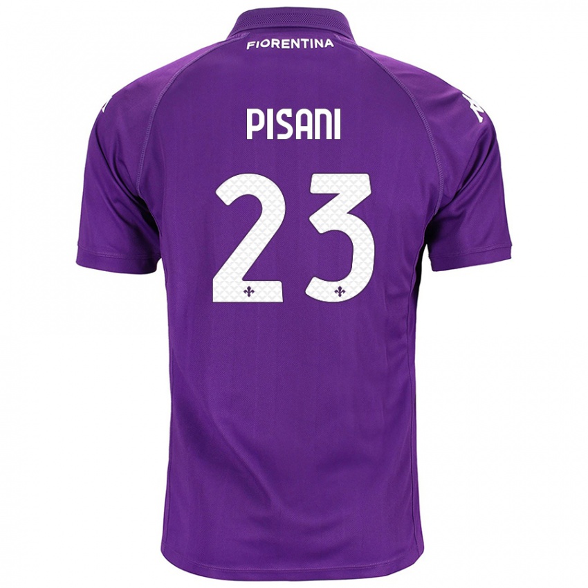 Niño Camiseta Diego Pisani #23 Morado 1ª Equipación 2024/25 La Camisa Perú