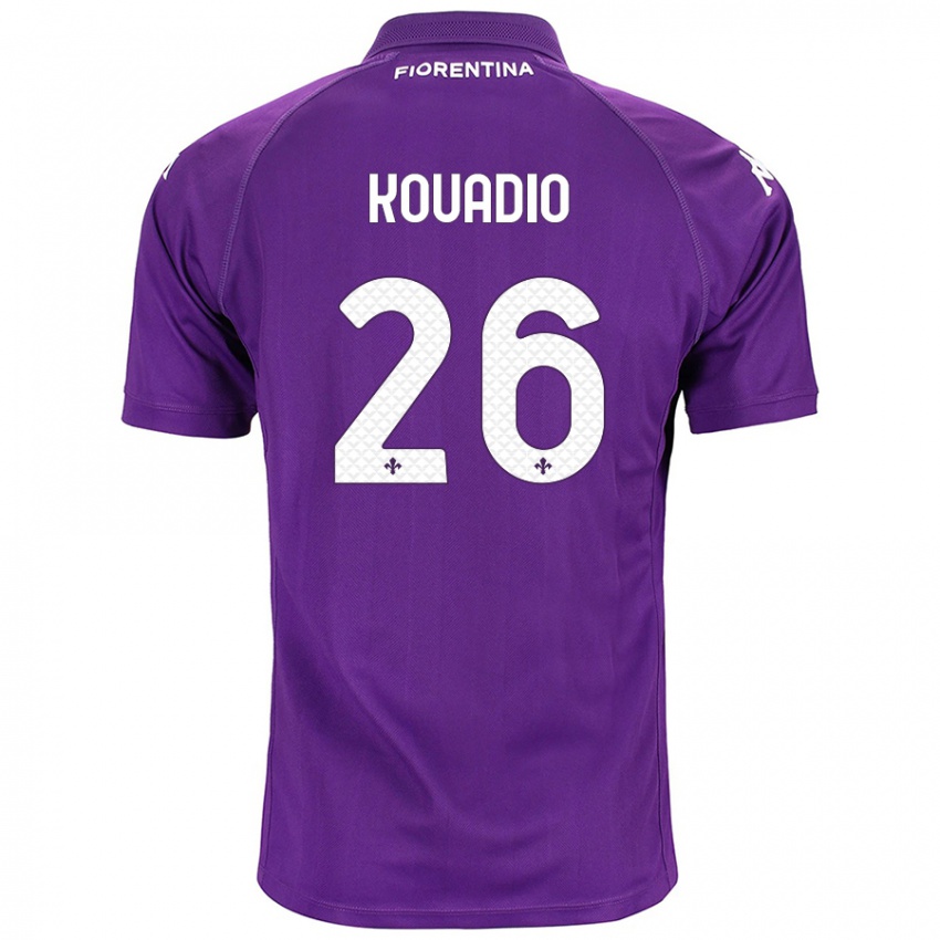 Niño Camiseta Eddy Kouadio #26 Morado 1ª Equipación 2024/25 La Camisa Perú