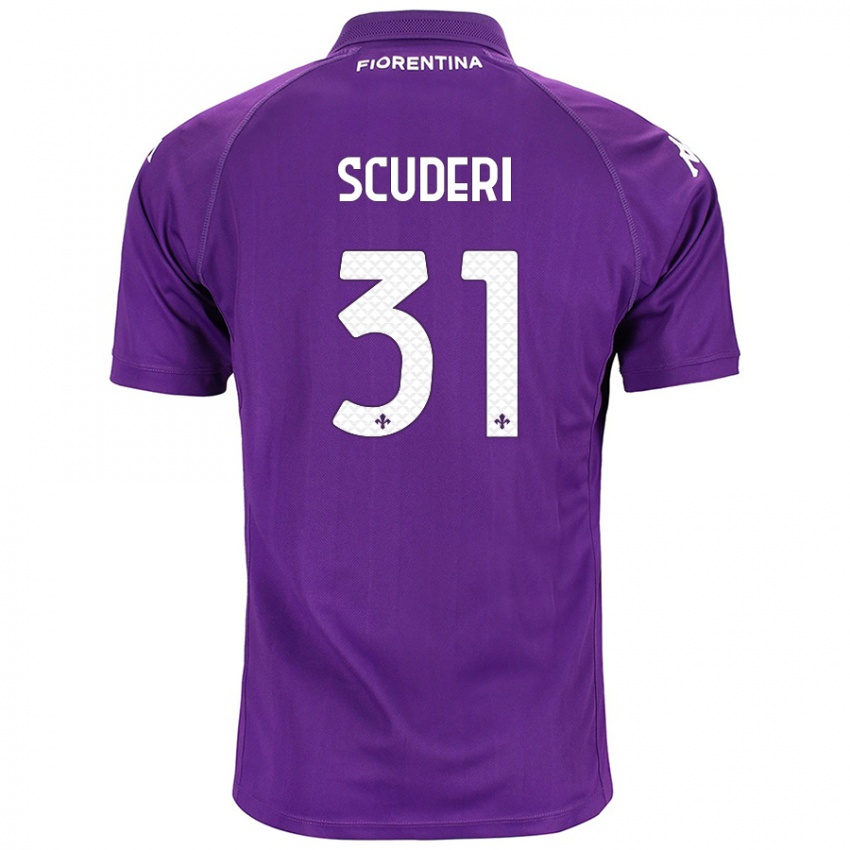 Niño Camiseta Giulio Scuderi #31 Morado 1ª Equipación 2024/25 La Camisa Perú