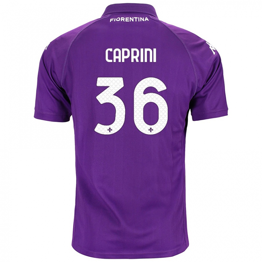 Niño Camiseta Maat Daniel Caprini #36 Morado 1ª Equipación 2024/25 La Camisa Perú