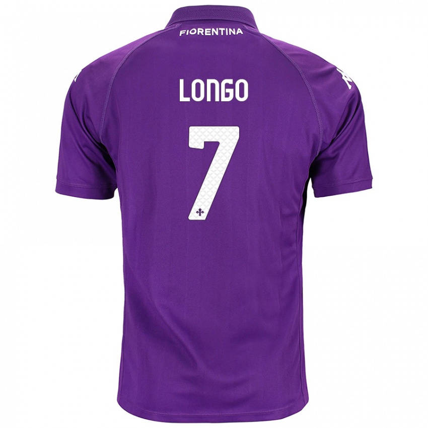 Niño Camiseta Miriam Longo #7 Morado 1ª Equipación 2024/25 La Camisa Perú