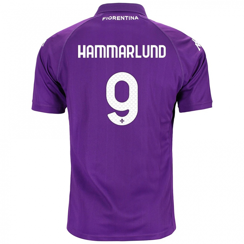 Niño Camiseta Pauline Hammarlund #9 Morado 1ª Equipación 2024/25 La Camisa Perú