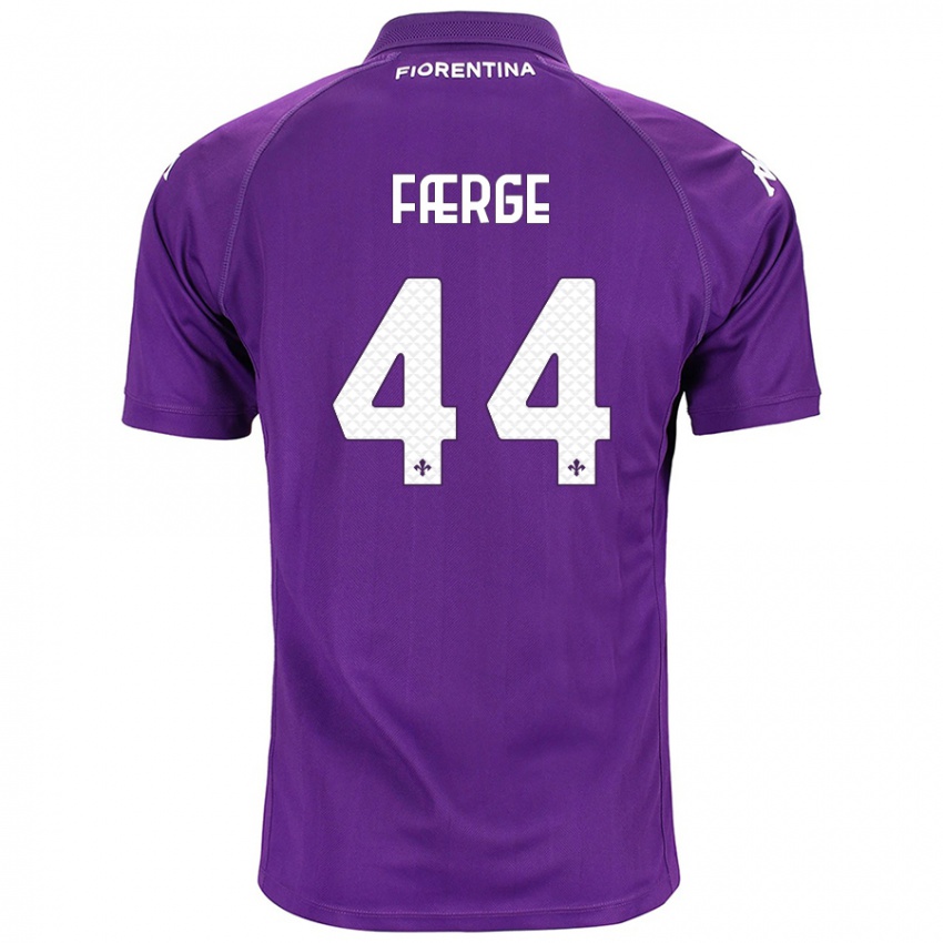 Niño Camiseta Emma Færge #44 Morado 1ª Equipación 2024/25 La Camisa Perú