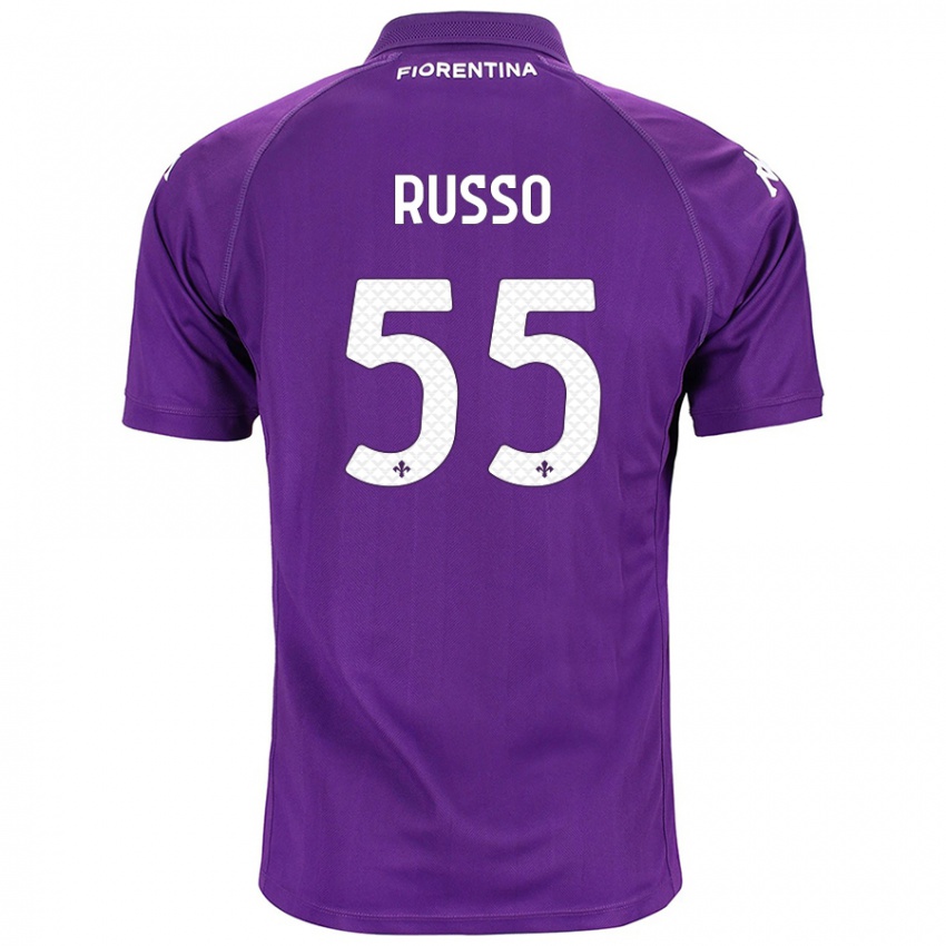 Niño Camiseta Federica Russo #55 Morado 1ª Equipación 2024/25 La Camisa Perú