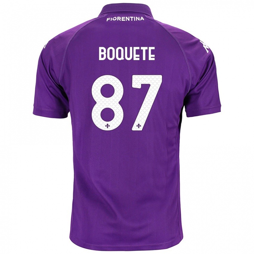 Niño Camiseta Veronica Boquete #87 Morado 1ª Equipación 2024/25 La Camisa Perú