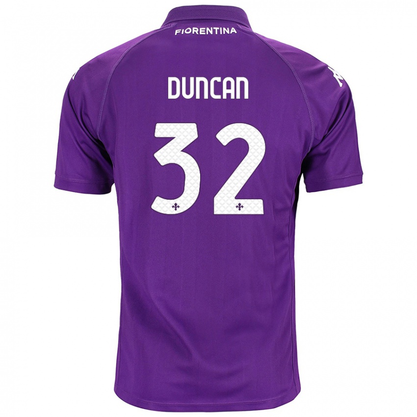 Niño Camiseta Alfred Duncan #32 Morado 1ª Equipación 2024/25 La Camisa Perú