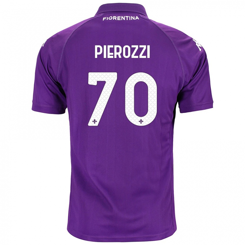 Niño Camiseta Niccolò Pierozzi #70 Morado 1ª Equipación 2024/25 La Camisa Perú