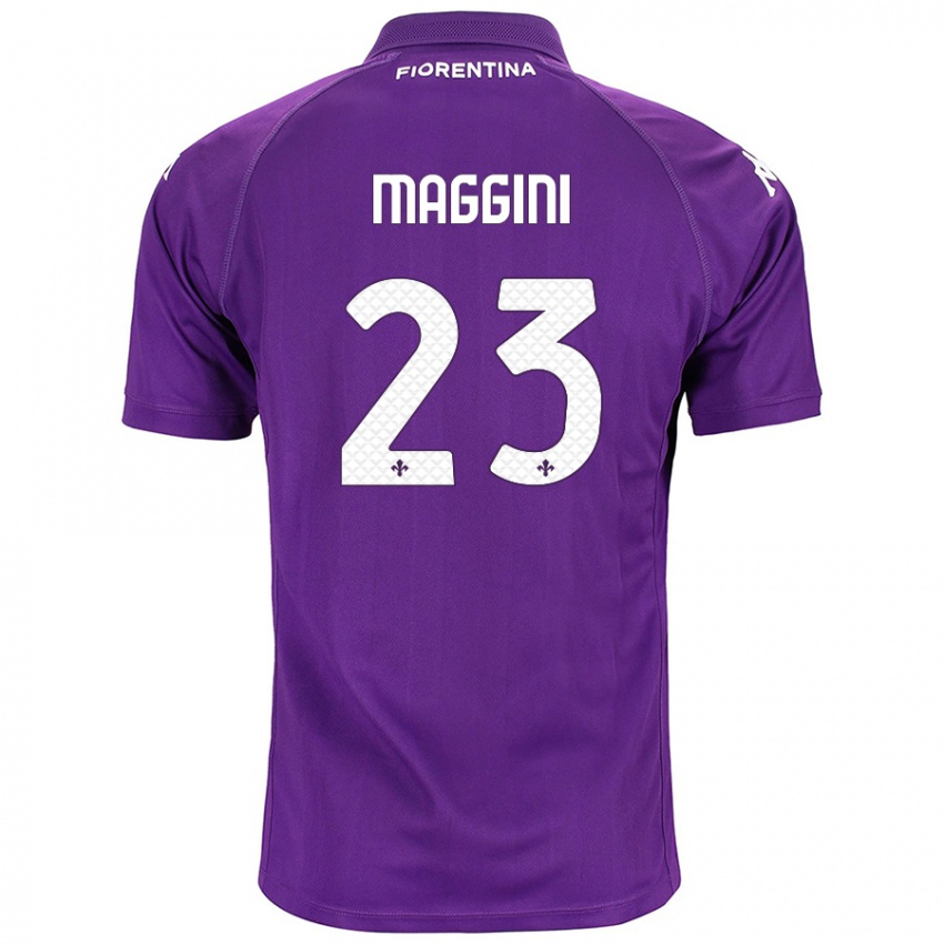 Niño Camiseta Filippo Maggini #23 Morado 1ª Equipación 2024/25 La Camisa Perú