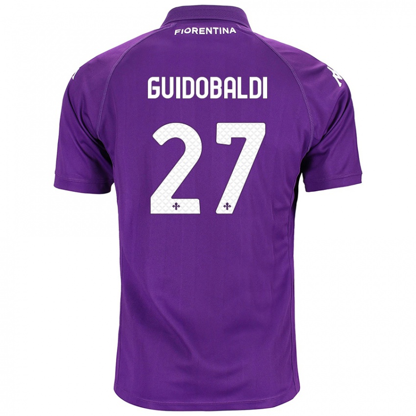 Niño Camiseta Filippo Guidobaldi #27 Morado 1ª Equipación 2024/25 La Camisa Perú