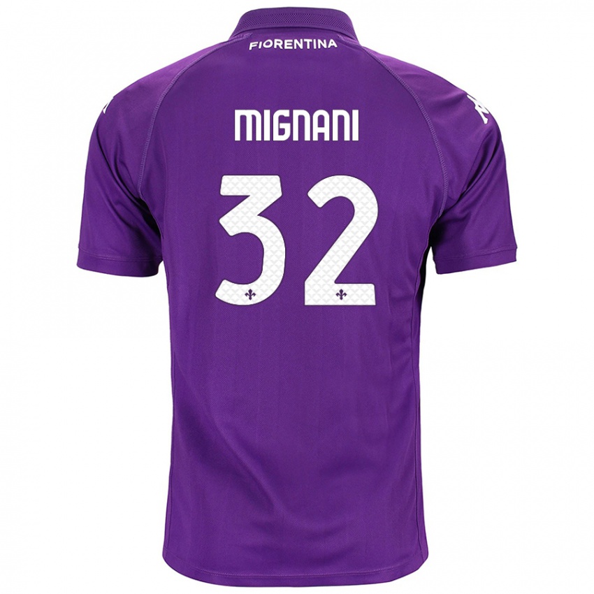 Niño Camiseta Carlo Mignani #32 Morado 1ª Equipación 2024/25 La Camisa Perú