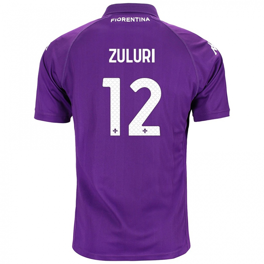 Niño Camiseta Athena Zuluri #12 Morado 1ª Equipación 2024/25 La Camisa Perú