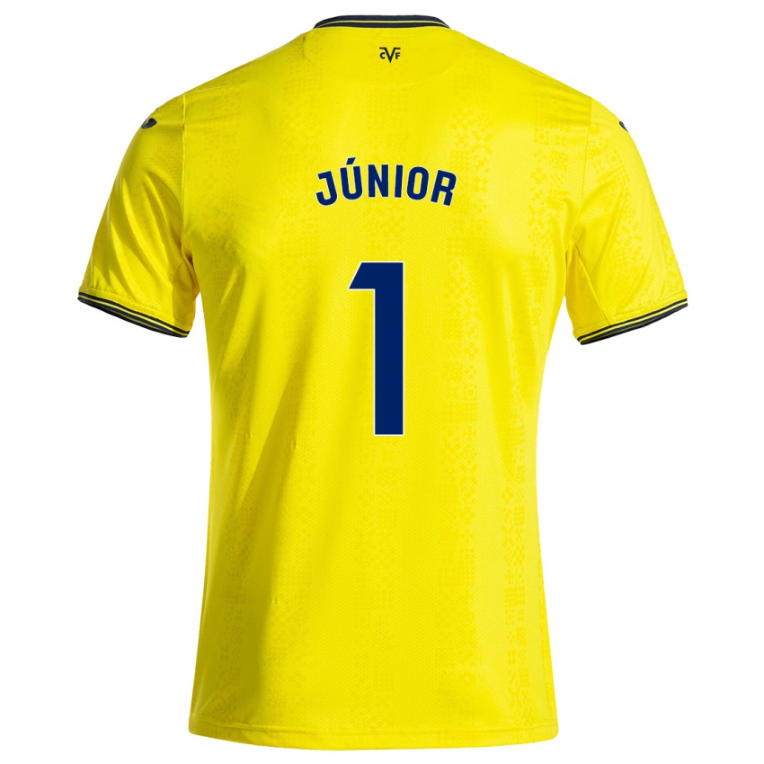 Niño Camiseta Luiz Júnior #1 Amarillo Negro 1ª Equipación 2024/25 La Camisa Perú