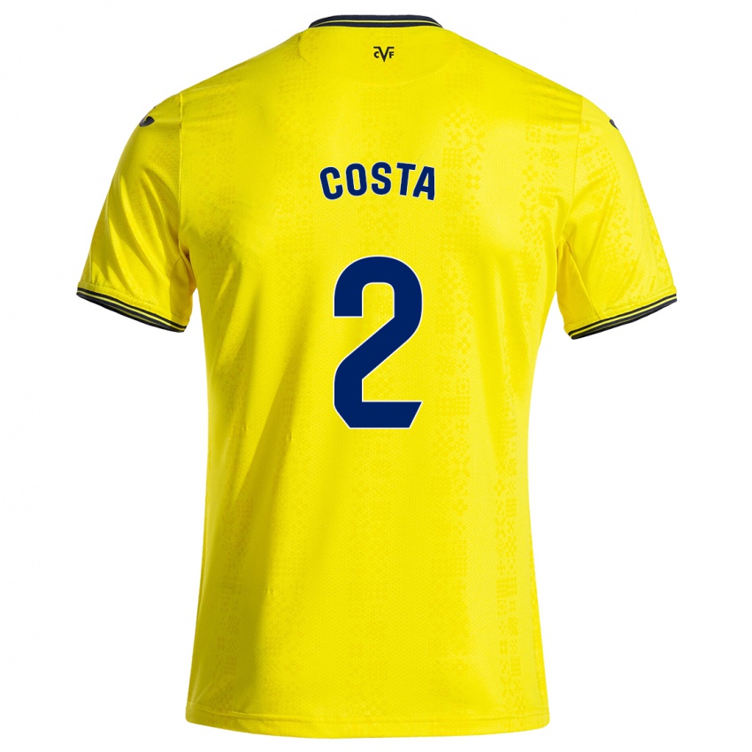 Niño Camiseta Logan Costa #2 Amarillo Negro 1ª Equipación 2024/25 La Camisa Perú