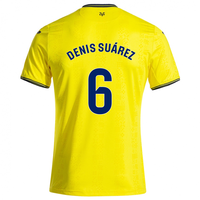 Niño Camiseta Denis Suárez #6 Amarillo Negro 1ª Equipación 2024/25 La Camisa Perú