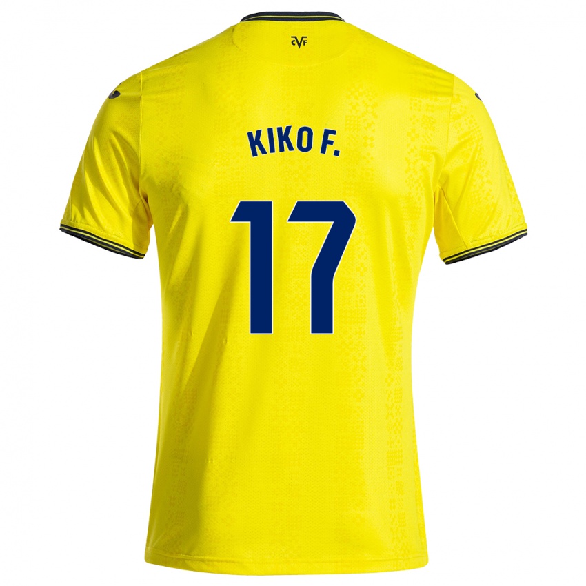 Niño Camiseta Kiko Femenía #17 Amarillo Negro 1ª Equipación 2024/25 La Camisa Perú