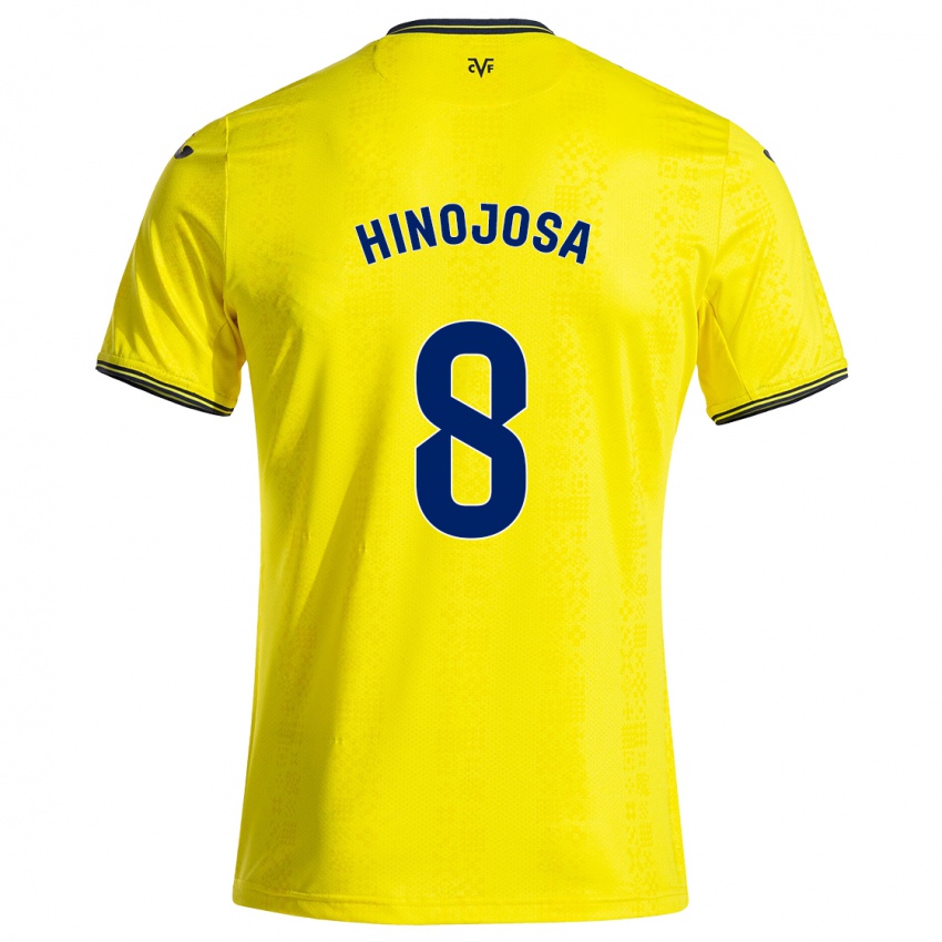 Niño Camiseta Sergio Hinojosa #8 Amarillo Negro 1ª Equipación 2024/25 La Camisa Perú