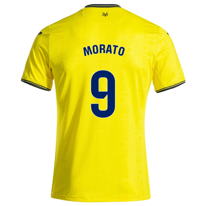 Niño Camiseta Teresa Morató #9 Amarillo Negro 1ª Equipación 2024/25 La Camisa Perú