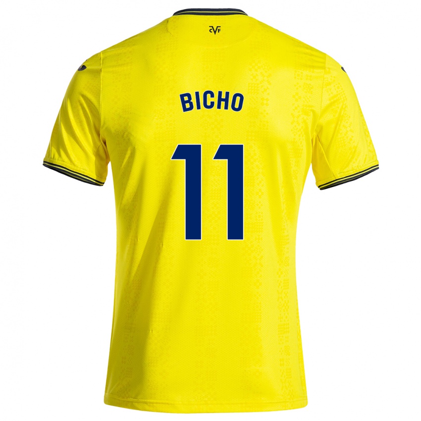 Niño Camiseta Bicho #11 Amarillo Negro 1ª Equipación 2024/25 La Camisa Perú