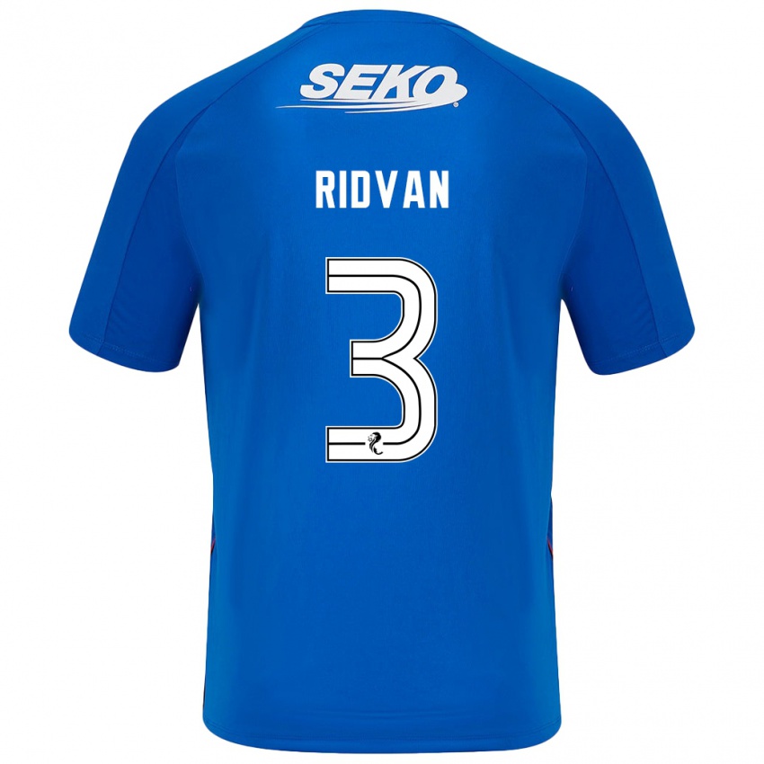 Niño Camiseta Rıdvan Yılmaz #3 Azul Oscuro 1ª Equipación 2024/25 La Camisa Perú