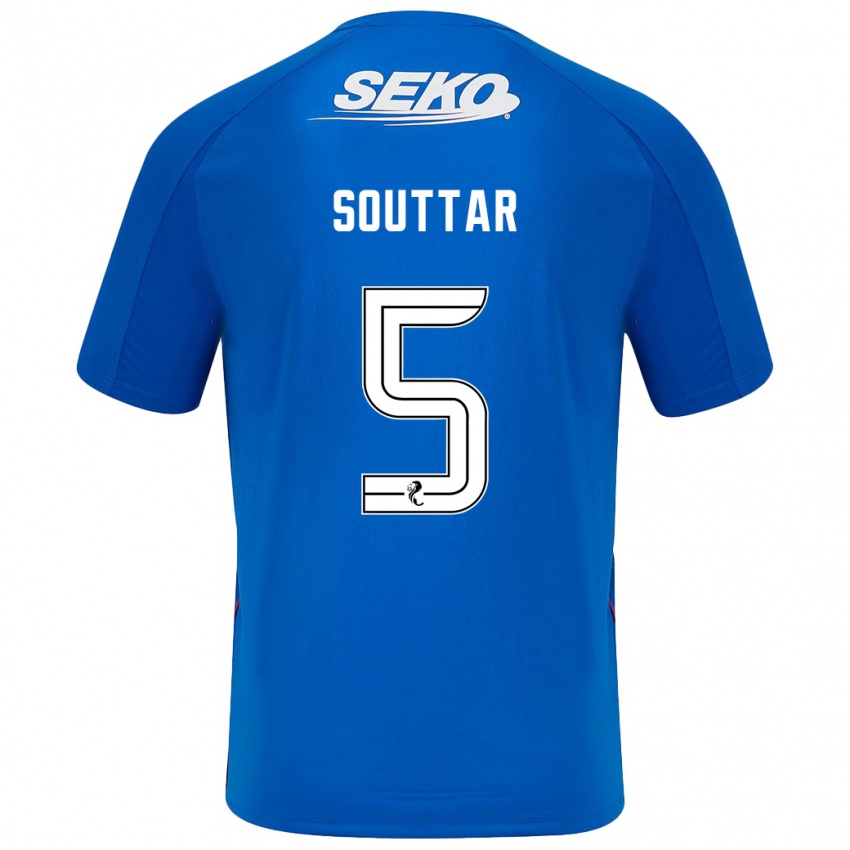 Niño Camiseta John Souttar #5 Azul Oscuro 1ª Equipación 2024/25 La Camisa Perú