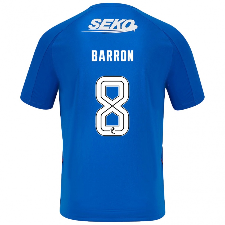 Niño Camiseta Connor Barron #8 Azul Oscuro 1ª Equipación 2024/25 La Camisa Perú