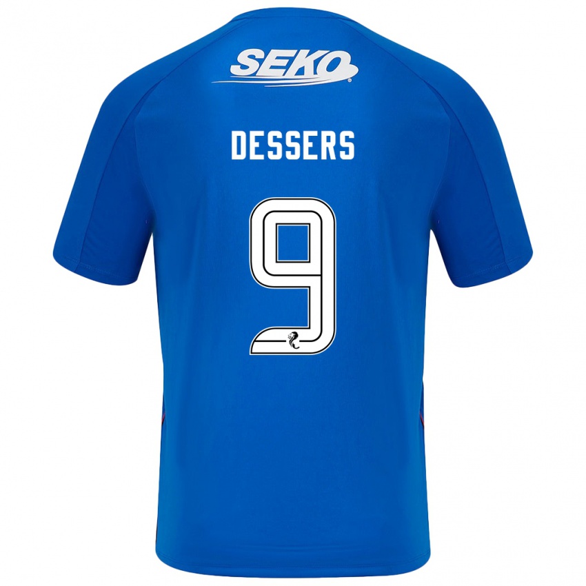 Niño Camiseta Cyriel Dessers #9 Azul Oscuro 1ª Equipación 2024/25 La Camisa Perú