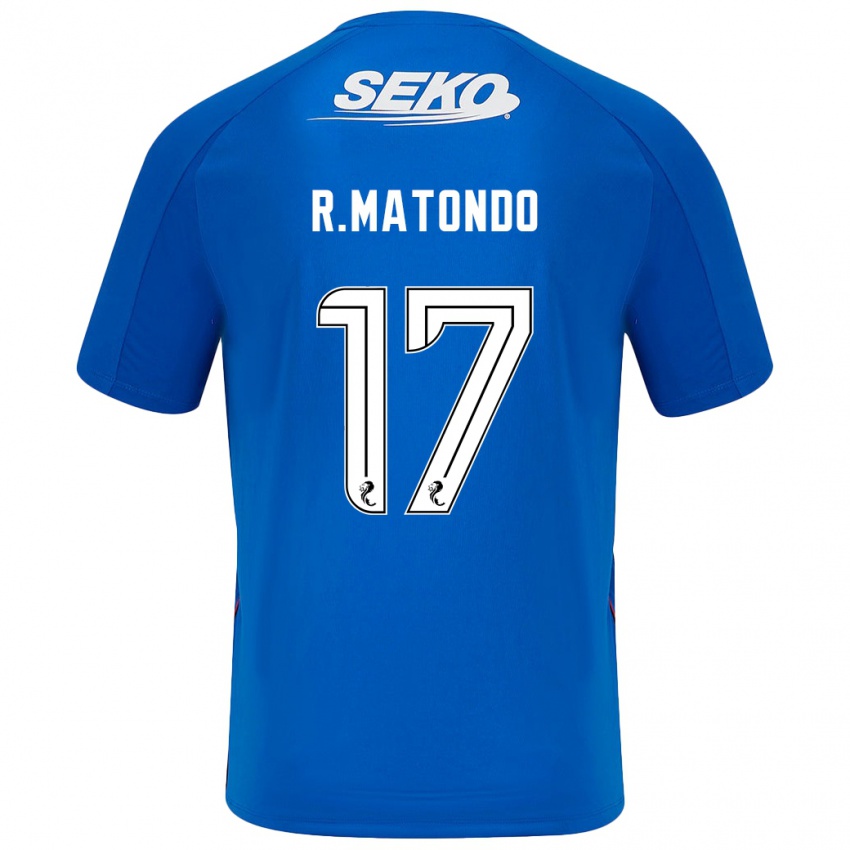 Niño Camiseta Rabbi Matondo #17 Azul Oscuro 1ª Equipación 2024/25 La Camisa Perú