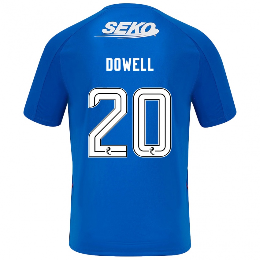 Niño Camiseta Kieran Dowell #20 Azul Oscuro 1ª Equipación 2024/25 La Camisa Perú