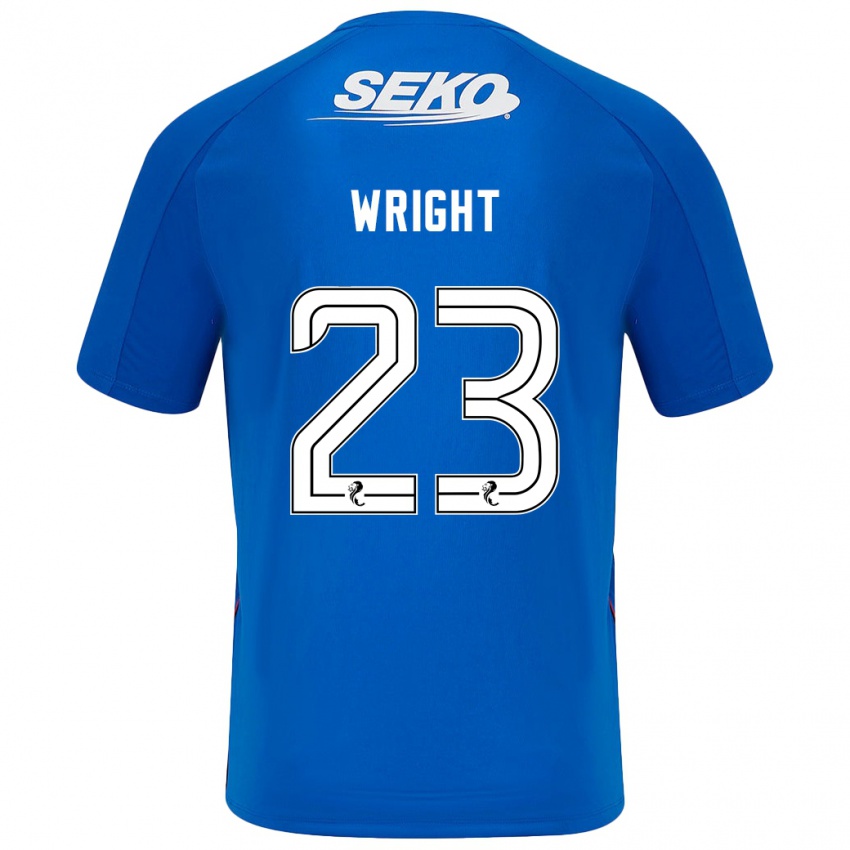 Niño Camiseta Scott Wright #23 Azul Oscuro 1ª Equipación 2024/25 La Camisa Perú