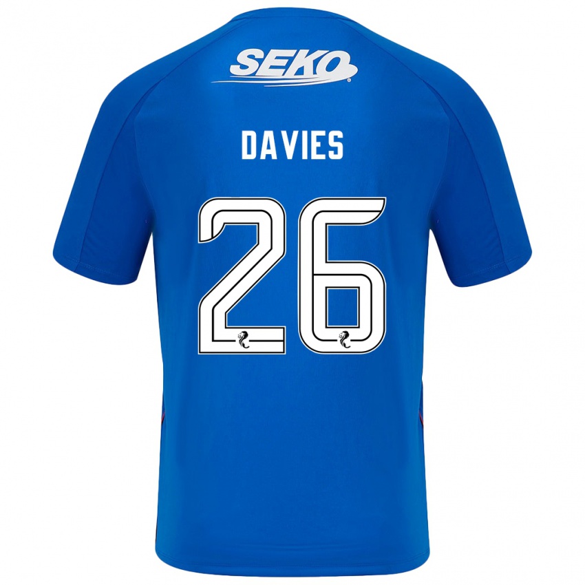 Niño Camiseta Ben Davies #26 Azul Oscuro 1ª Equipación 2024/25 La Camisa Perú