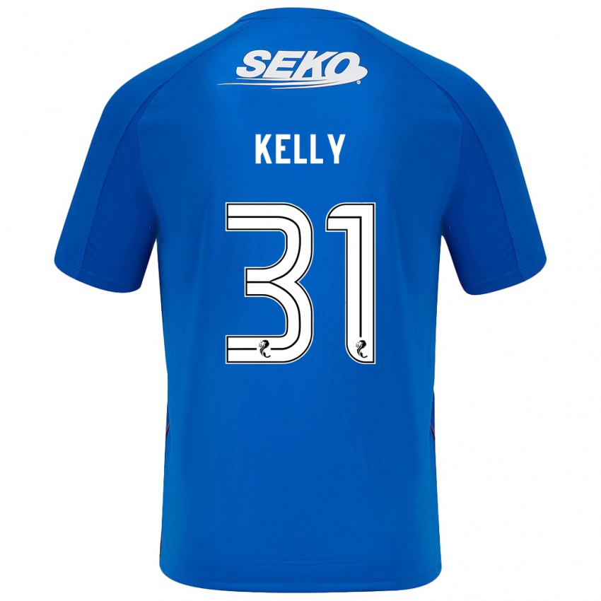 Niño Camiseta Liam Kelly #31 Azul Oscuro 1ª Equipación 2024/25 La Camisa Perú