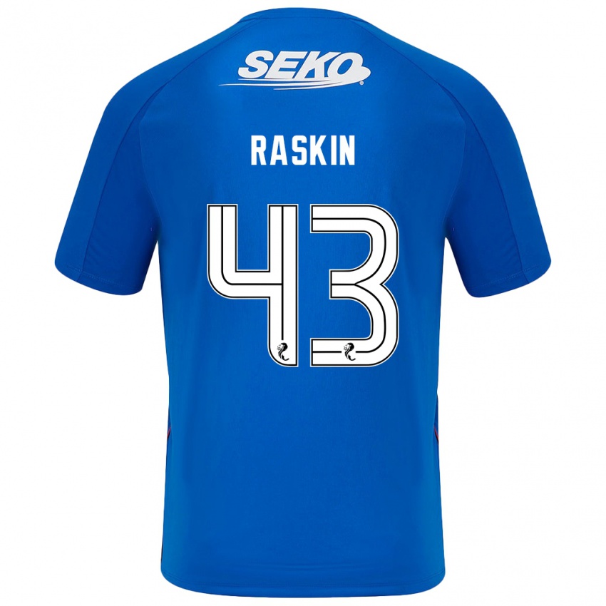 Niño Camiseta Nicolas Raskin #43 Azul Oscuro 1ª Equipación 2024/25 La Camisa Perú