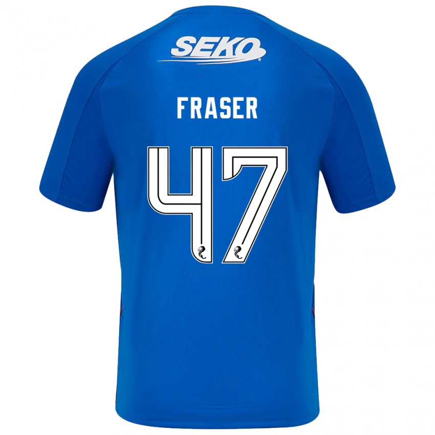 Niño Camiseta Robbie Fraser #47 Azul Oscuro 1ª Equipación 2024/25 La Camisa Perú